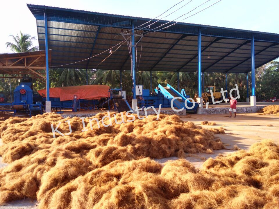 coir fiber extractor KJ Industry